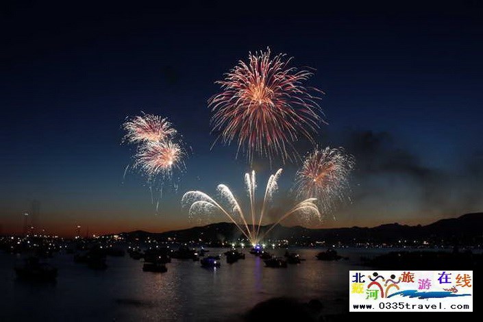 北戴河南戴河?xùn)|戴河煙花焰火沙灘篝火晚會(huì)